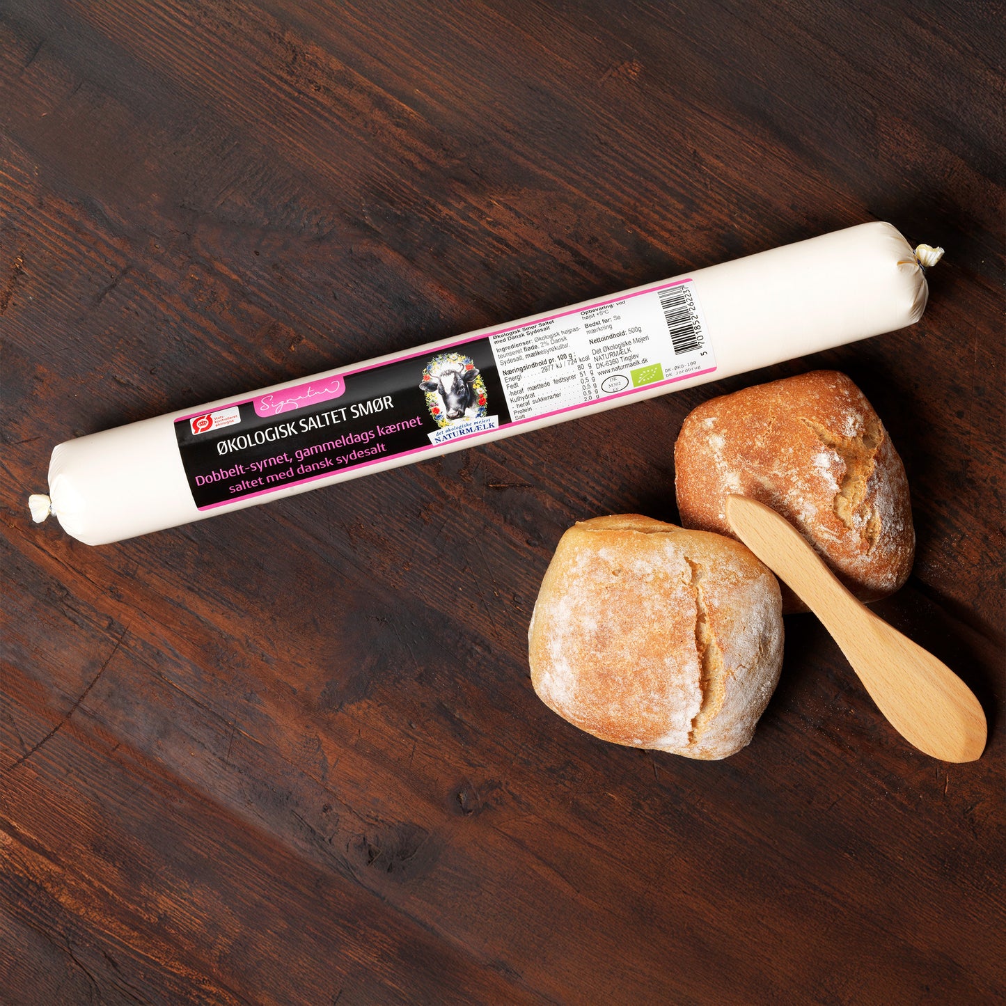 Økologisk Rullesmør med Dansk Sydesalt 500g