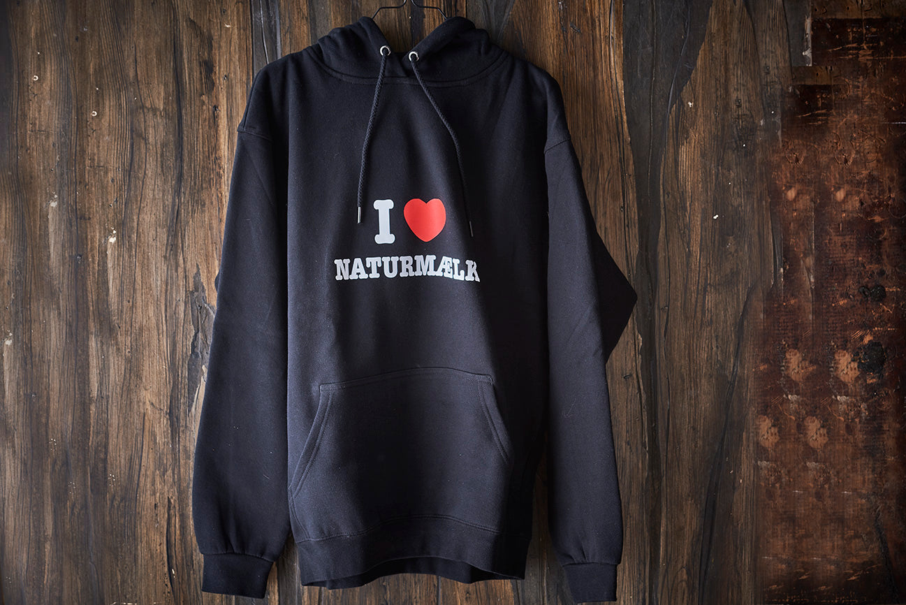 I Love Naturmælk Hættetrøje