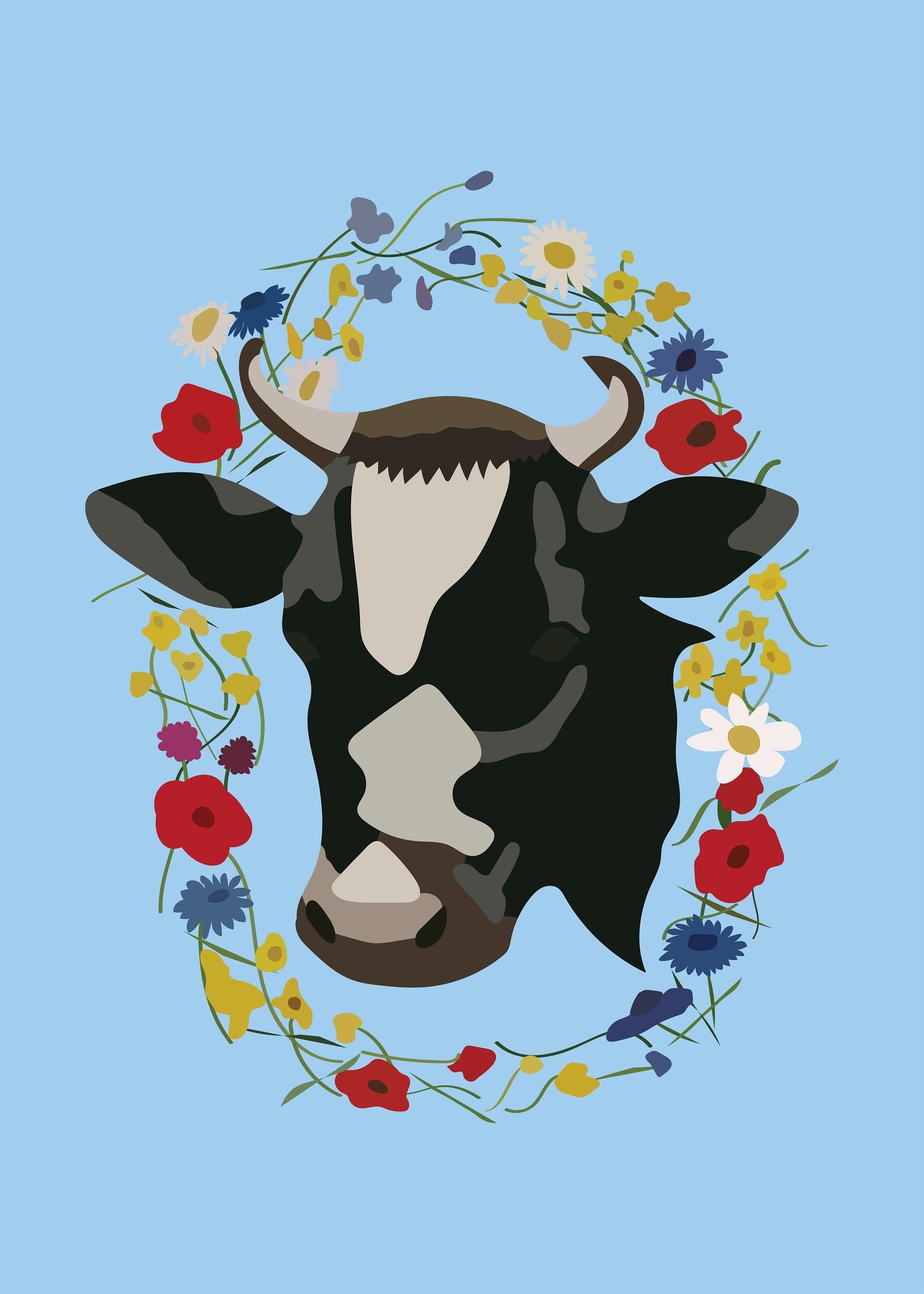 Plakat "Naturmælks ko" 50x70 cm