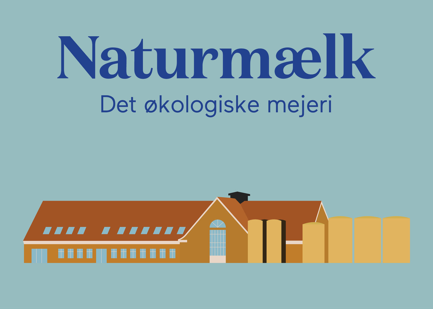 Plakat "Naturmælk mejeri" 70x50 cm