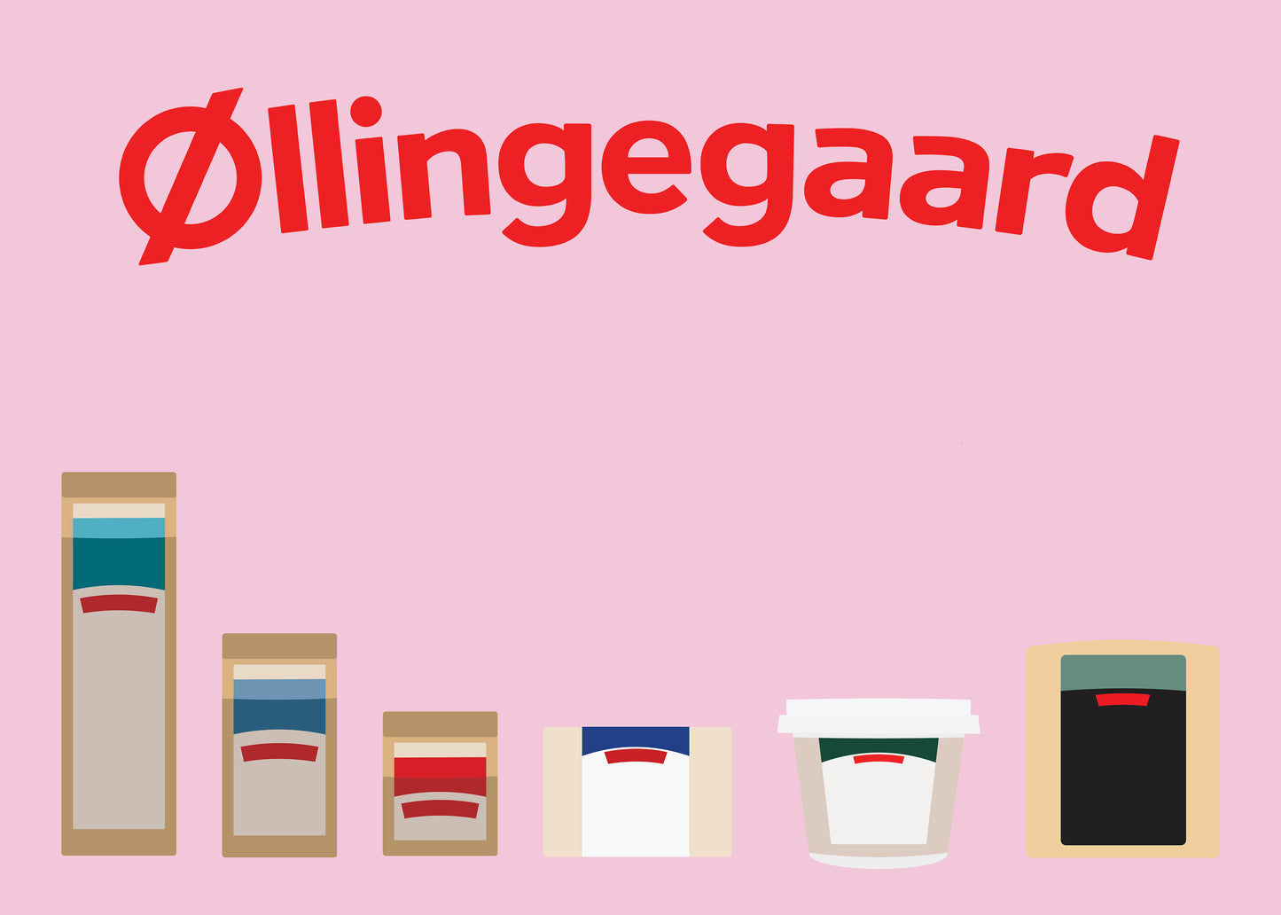 Plakat "Øllingegaard produkter" 70x50 cm