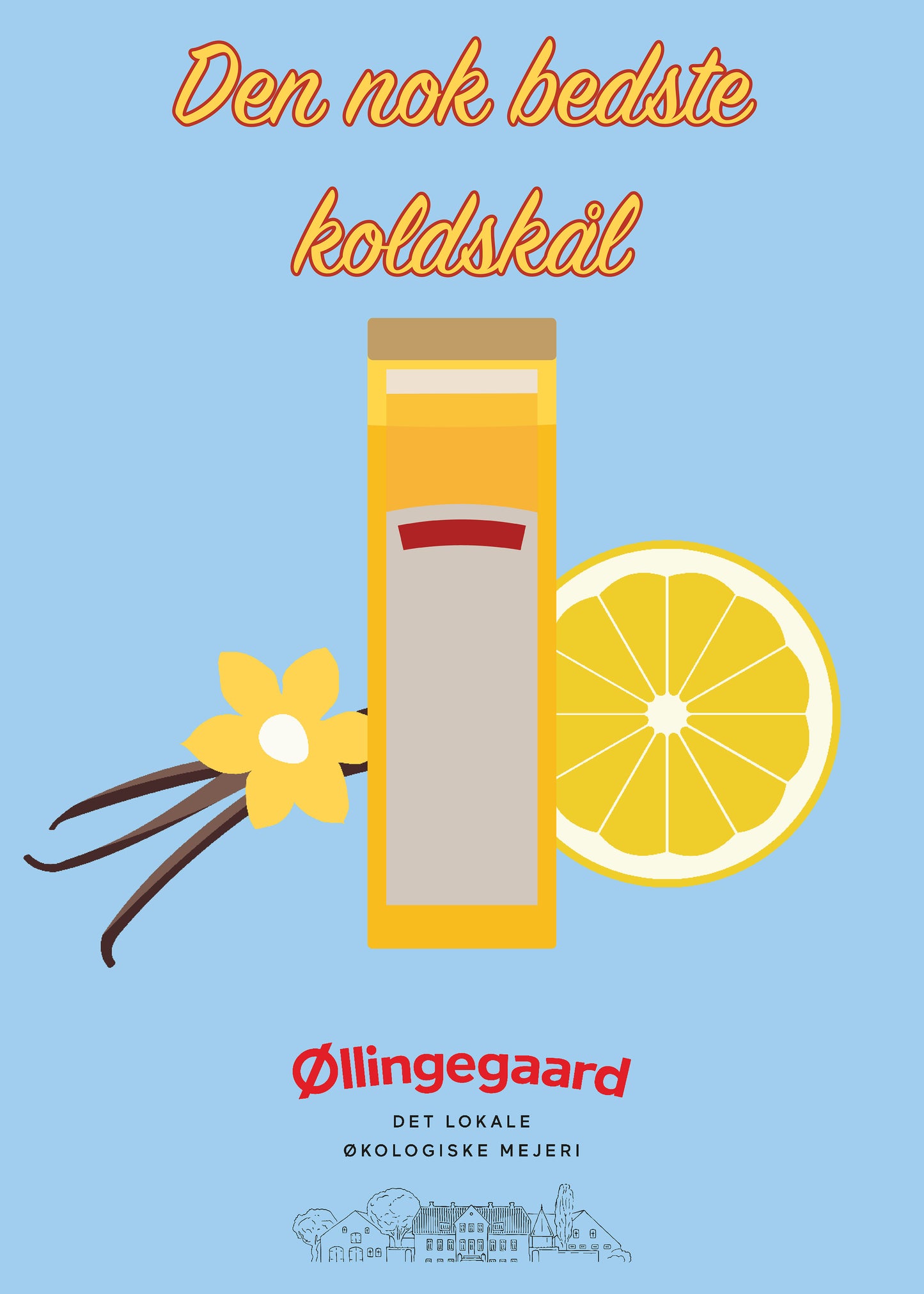 Plakat "Den nok bedste koldskål" 50x70 cm