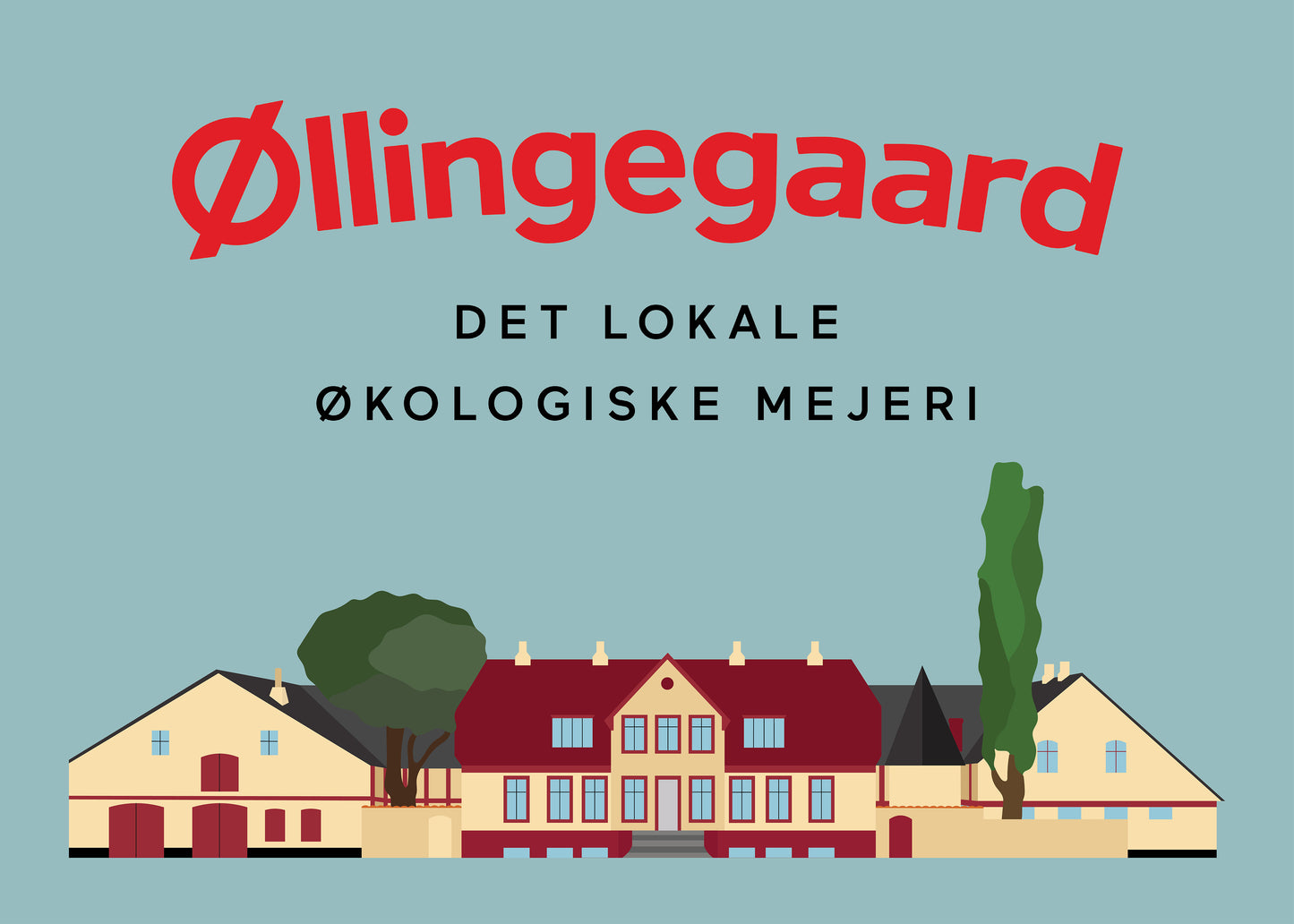 Plakat "Øllingegaard Mejeri" 70x50 cm